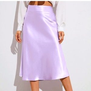 Satin skirt